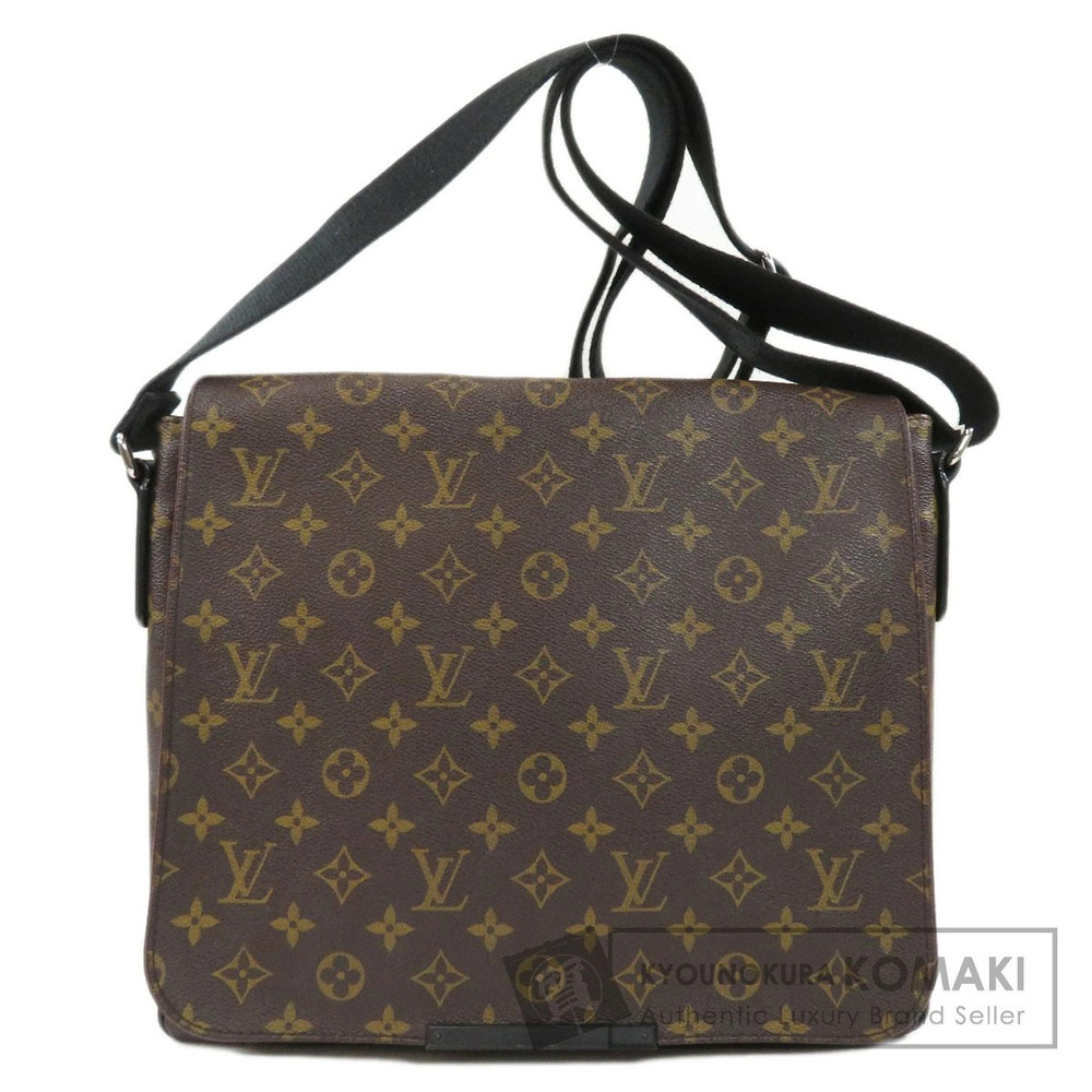 Louis Vuitton Macassar Brown District Monogram Shoulder Bag Canvas